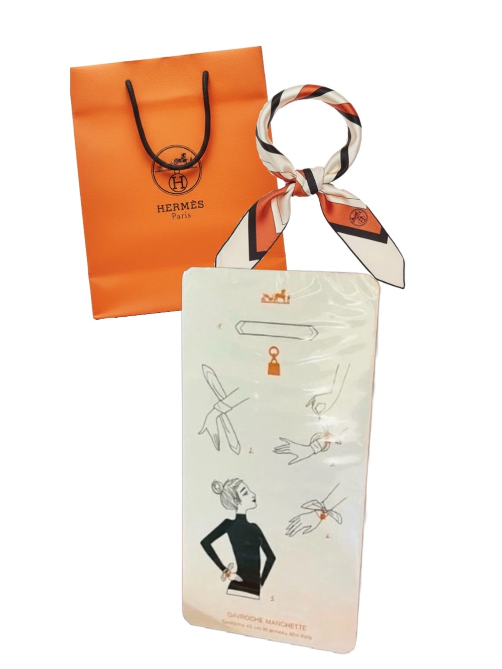🛍️Hermes Authentic Cartes a Nouer / Knotting Cards NWT Scarf/Twilly